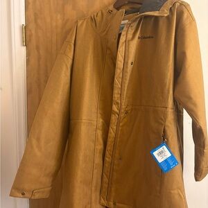 Columbia Women’s Caramel Brown Hooded Raincoat
